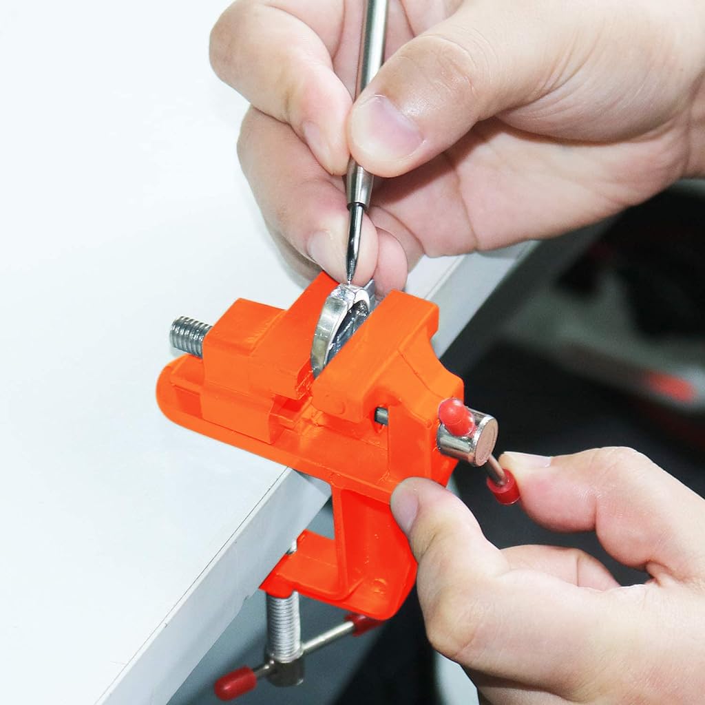 Serplex Mini Jeweler Table Clamp Small Hobby Bench Vice Work Bench Vise Bench Clamp Hobby Vise Clamp Small Table Clamp Mini Bench Vice Clamp for DIY Crafts, Jewelry Making, Metalworking Serplex Mini Jeweler Table Clamp Small Hobby Bench Vice Work Bench Vise Bench Clamp Hobby Vise Clamp Small Table Clamp Mini Bench Vice Clamp for DIY Crafts, Jewelry Making, Metalworking